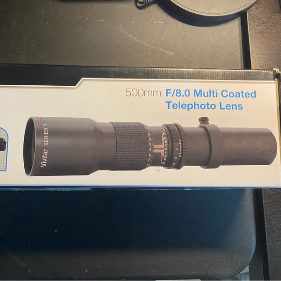 High-Power 500mm/1000mm f/8 Manual Telephoto Lens for Canon - Picture 3 of 4